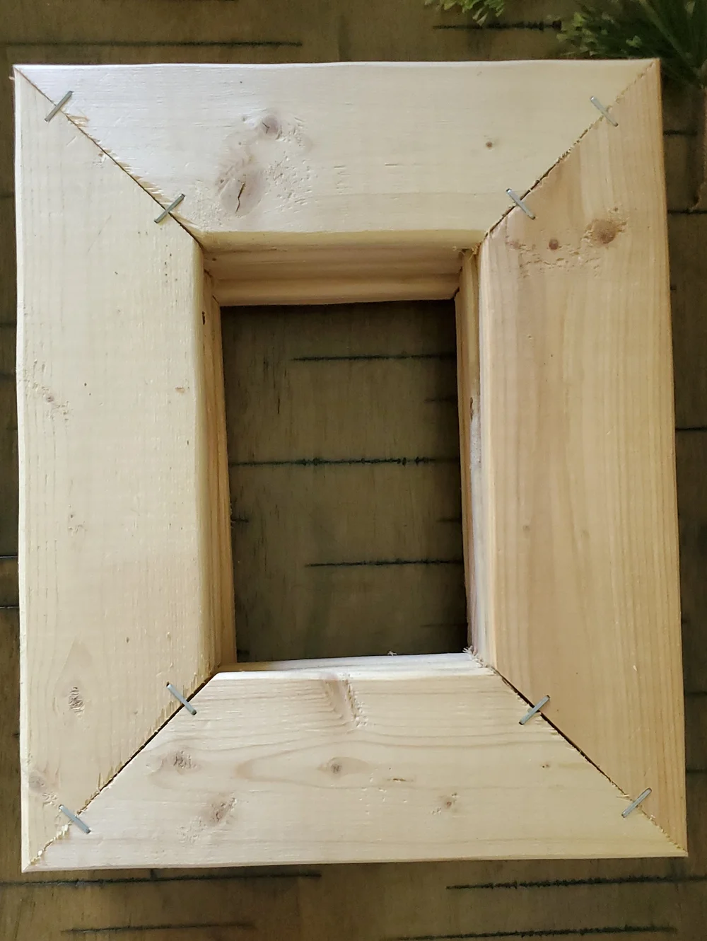 Set of 5 Unfinished Rustic Wood Pine Picture Frames DIY Craft Gallery